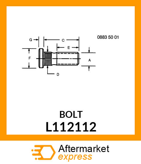 WHEEL BOLT L112112