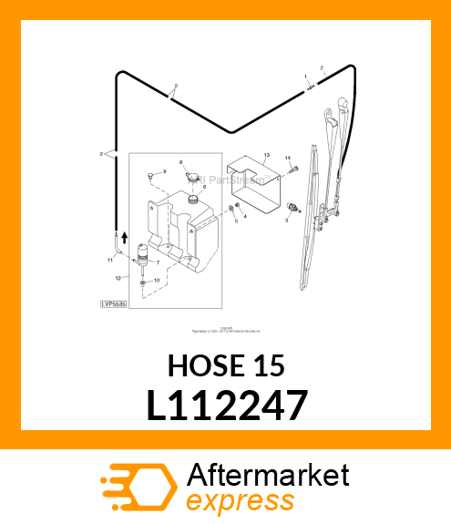 HOSE 4500MM LENGTH L112247