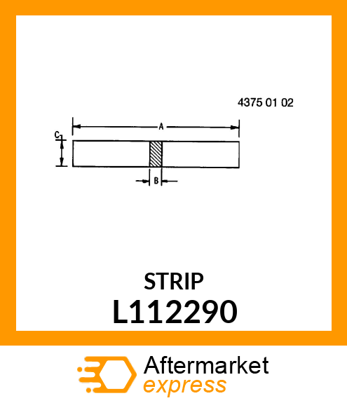 WEATHERSTRIP, 20X12X1250 L112290