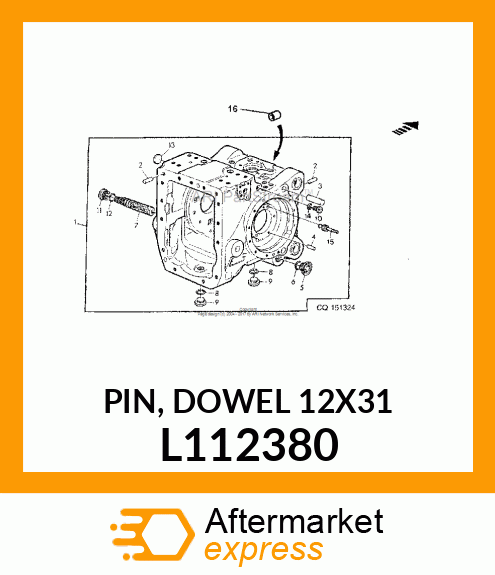 PIN, DOWEL 12X31 L112380