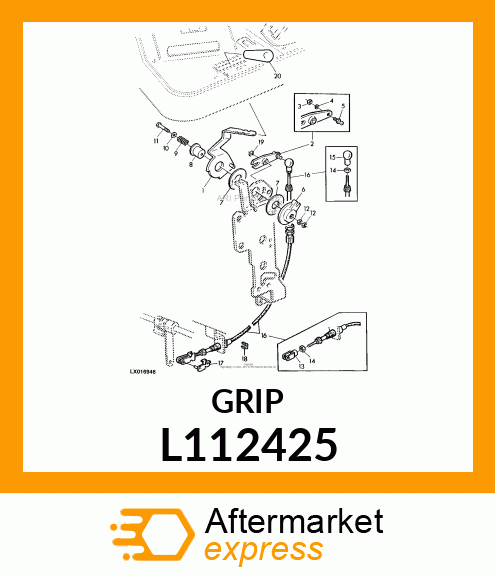 GRIP, HAND THROTTLE L112425