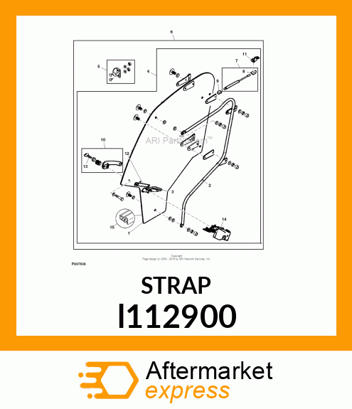 GASKET, DOOR LOCK l112900