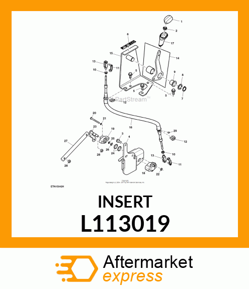 INSERT,KNOB,REVERSER L113019