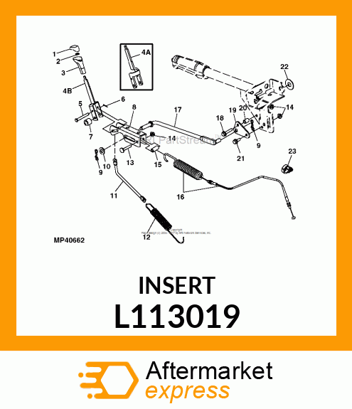 INSERT,KNOB,REVERSER L113019