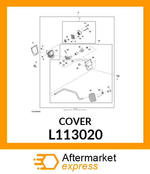 PEDAL, PLATE L113020