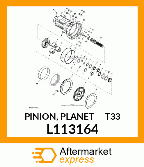 PINION, PLANET T=33 L113164