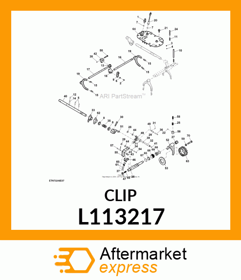 PLASTIC CLIP L113217