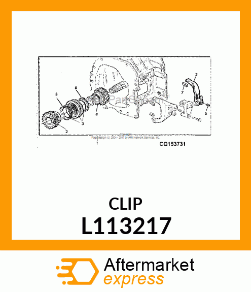 PLASTIC CLIP L113217
