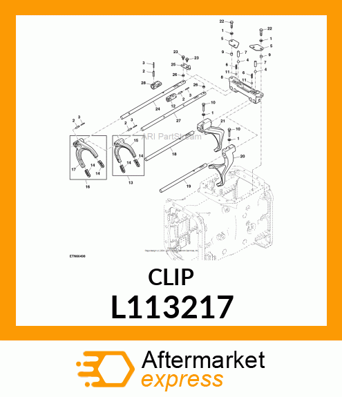 PLASTIC CLIP L113217