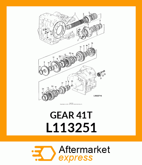 PINION, T=41 (GROUNDED) L113251