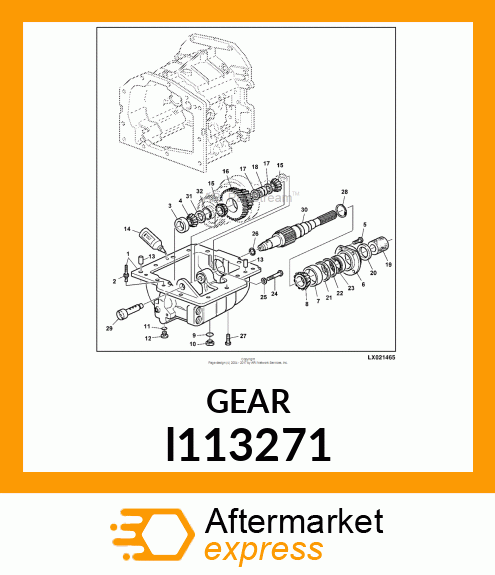 GEAR, IDLER, MFWD, T=24/44 l113271