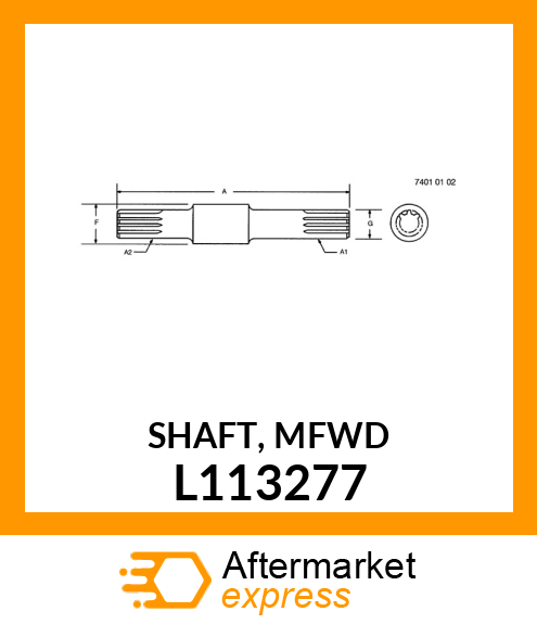 SHAFT, MFWD L113277