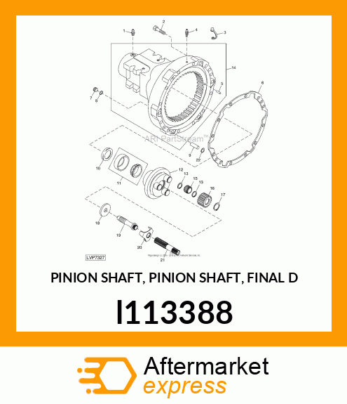 PINION SHAFT, PINION SHAFT, FINAL D l113388