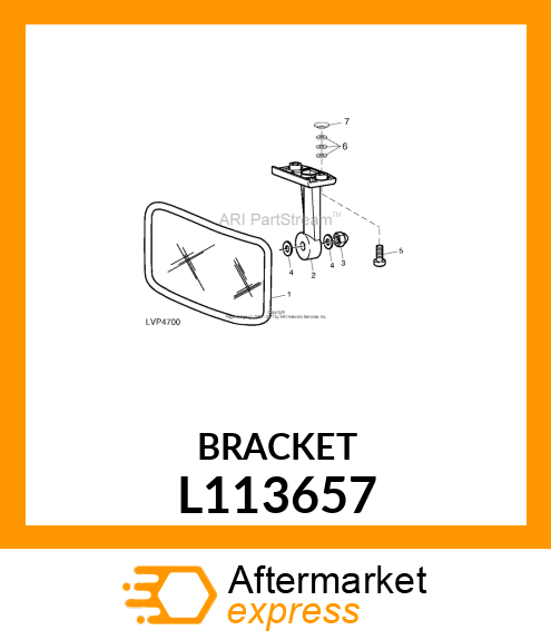 BRACKET,REAR VIEW MIRROR,INNER L113657