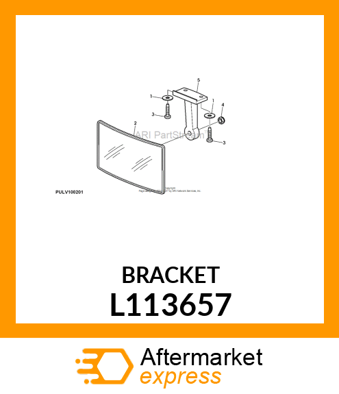 BRACKET,REAR VIEW MIRROR,INNER L113657