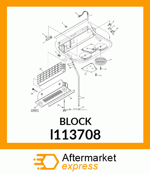 SWITCH COVER,A/C BOX l113708