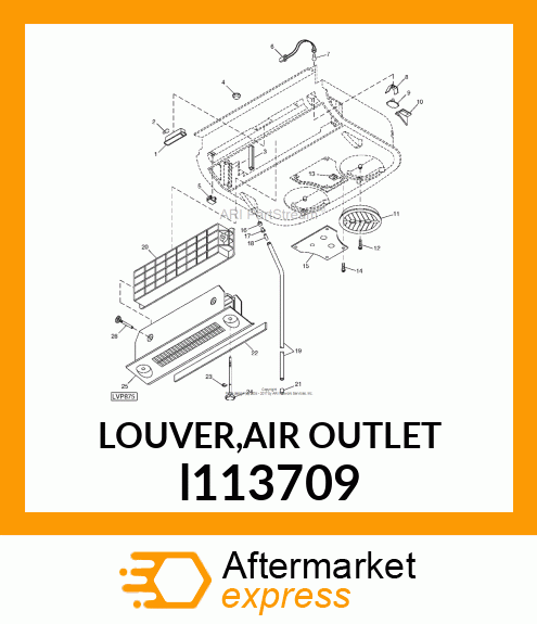 LOUVER,AIR OUTLET l113709