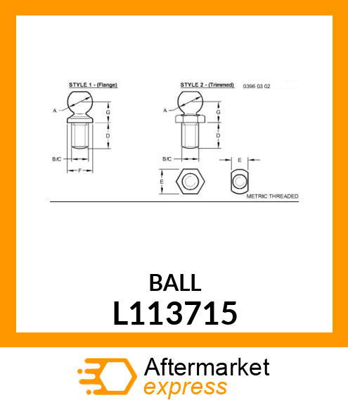 BALL STUD L113715