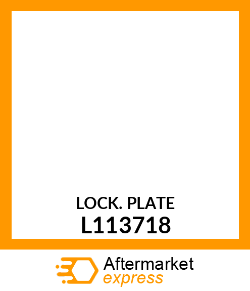 LOCK PLATE L113718