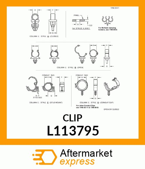 CABLE CLIP L113795