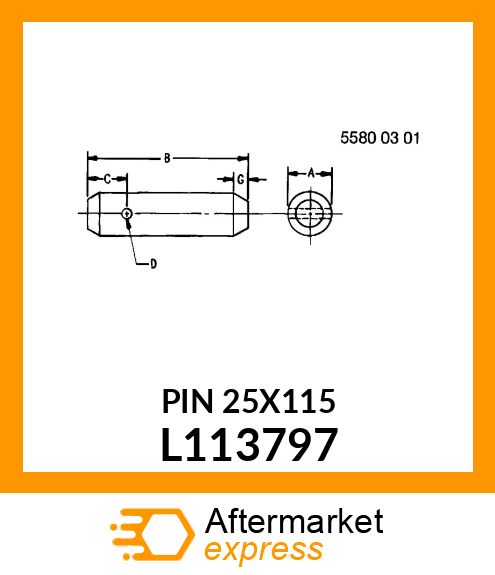 PIN 25X115 L113797