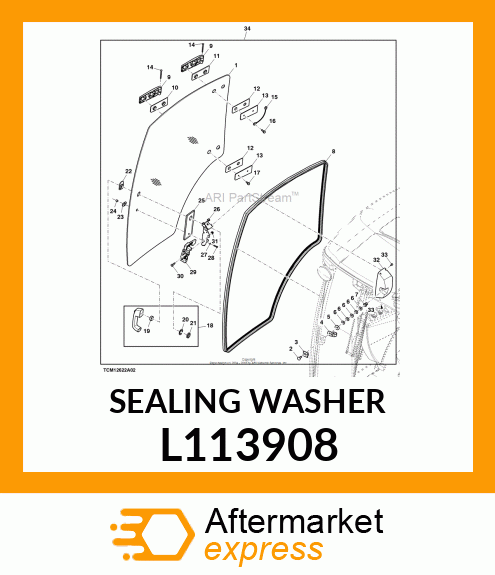 SEALING WASHER, LARGE L113908