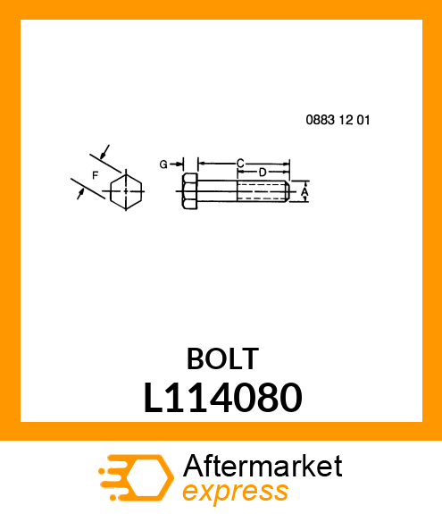 WHEEL SCREW L114080