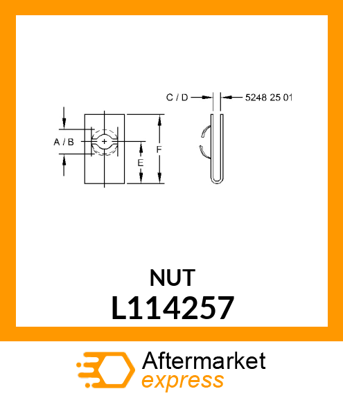 NUT, SPRING L114257