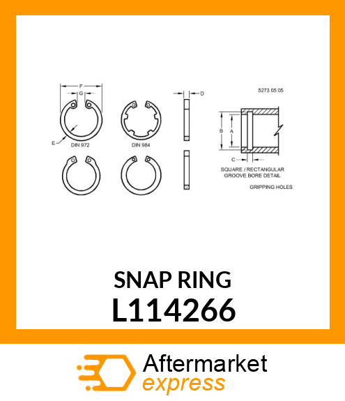 SNAP RING 100X3 DIN472 L114266