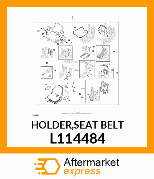 HOLDER,SEAT BELT L114484