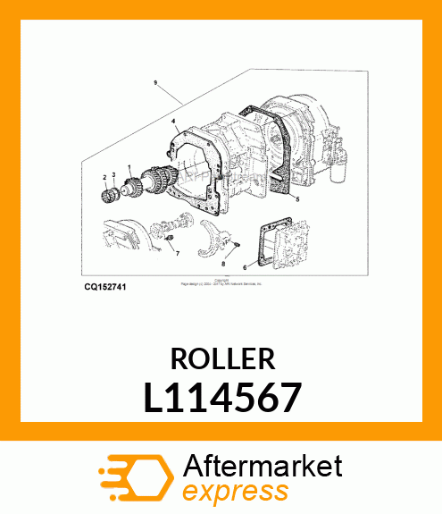 ROLLER BEARING, RNU 40,019X62X20 L114567