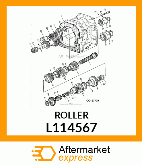 ROLLER BEARING, RNU 40,019X62X20 L114567