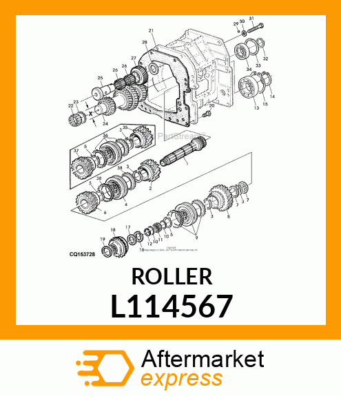 ROLLER BEARING, RNU 40,019X62X20 L114567