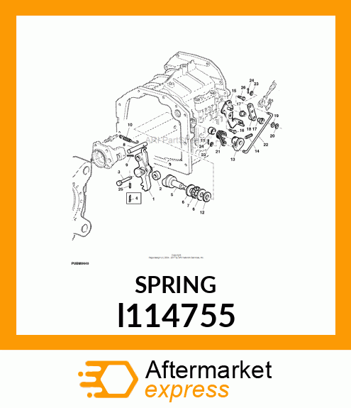 EXTENSION SPRING, PARK LOCK l114755