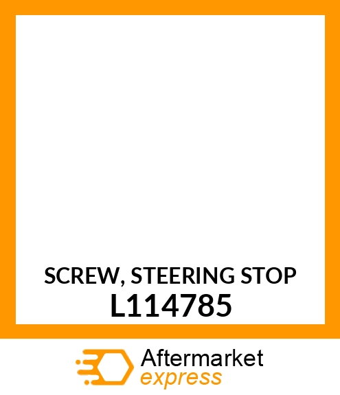 SCREW, STEERING STOP L114785