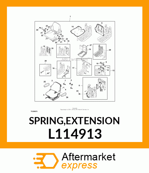 SPRING,EXTENSION L114913