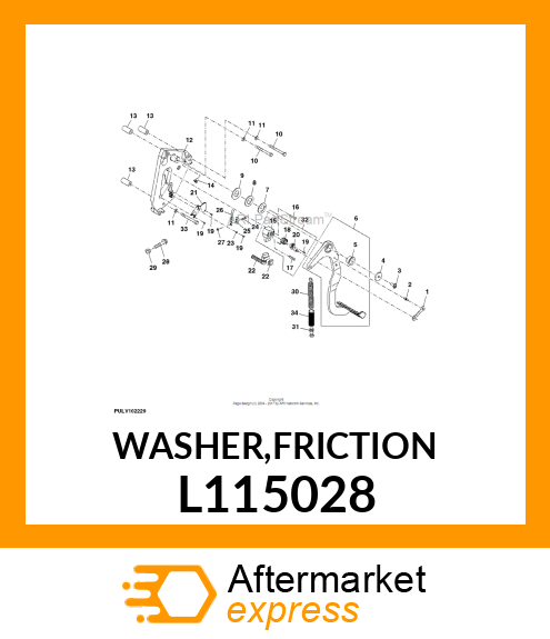 WASHER,FRICTION L115028