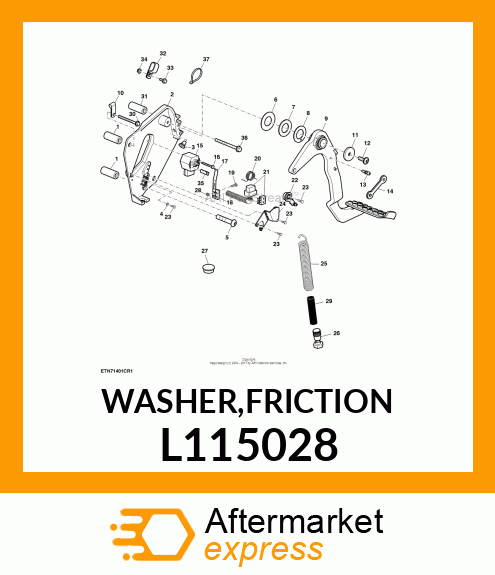 WASHER,FRICTION L115028