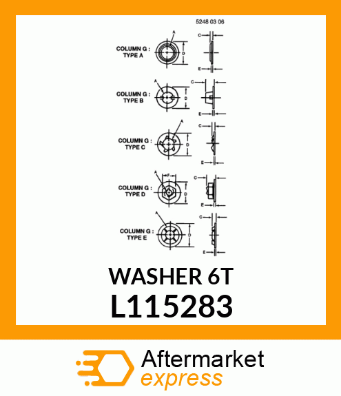 WASHER,LOCK FOR M8 L115283