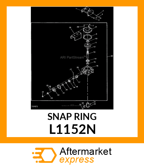 SNAP RING, EXTERNAL L1152N