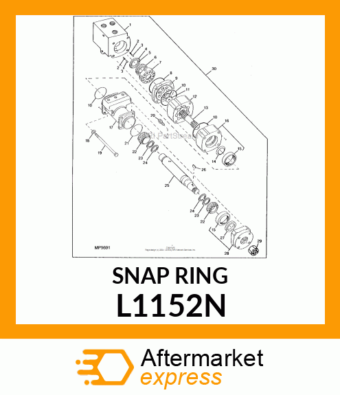 SNAP RING, EXTERNAL L1152N