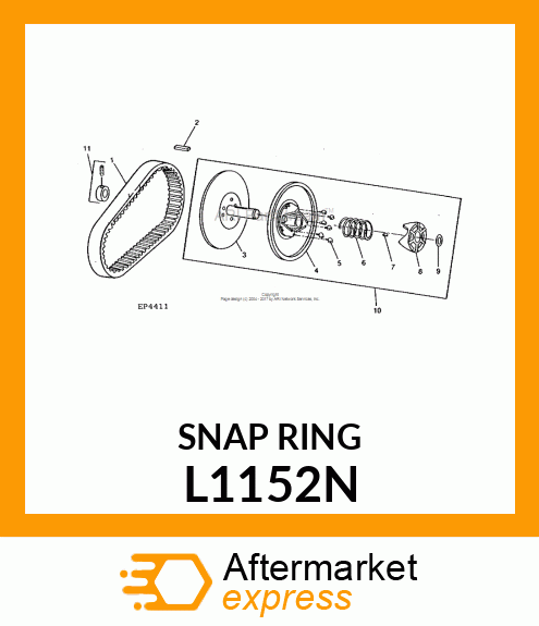 SNAP RING, EXTERNAL L1152N