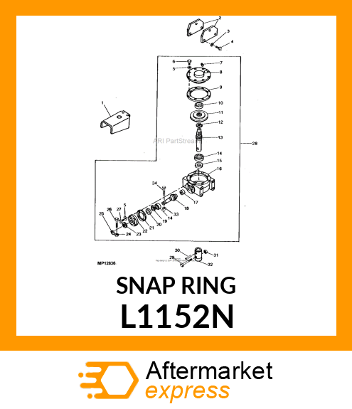 SNAP RING, EXTERNAL L1152N