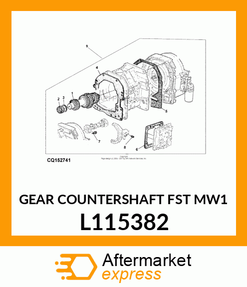 GEAR COUNTERSHAFT FST MW1 L115382