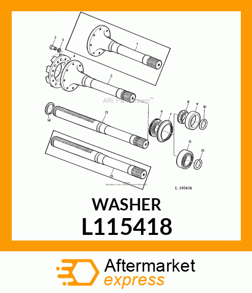 WASHER 20 X 32 X 4 340 L115418