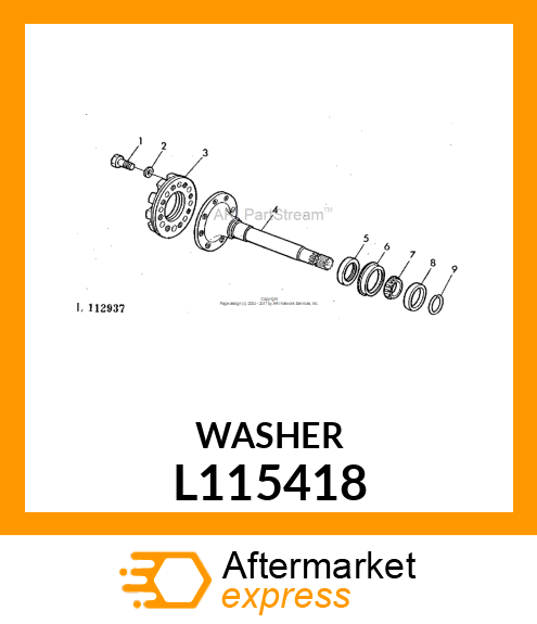 WASHER 20 X 32 X 4 340 L115418