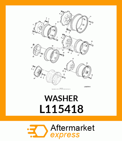 WASHER 20 X 32 X 4 340 L115418