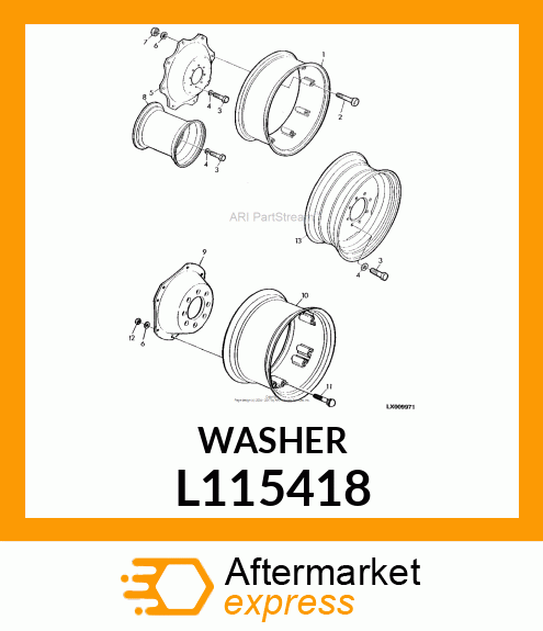 WASHER 20 X 32 X 4 340 L115418