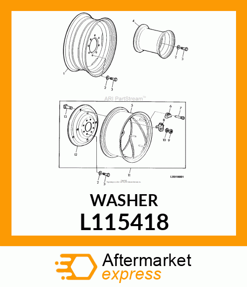 WASHER 20 X 32 X 4 340 L115418