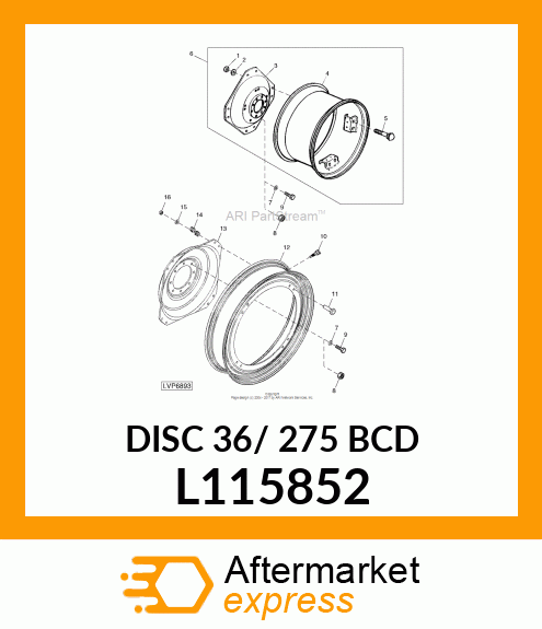 DISC 36/ 275 BCD L115852